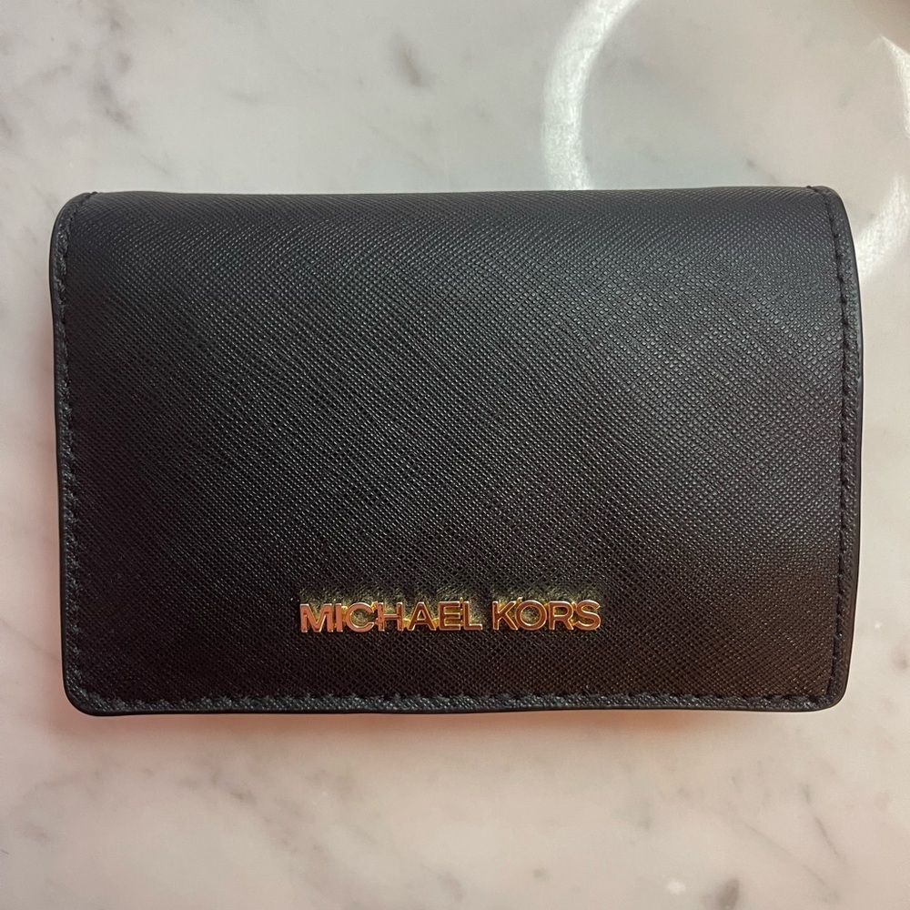 Michael Kors mini black wallet
